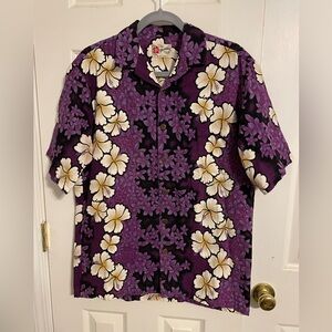 Vintage Hilo Hattie Tropical Floral Hawaiian Shirt